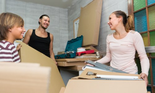 Packing and loading furniture into a removal truck in Brompton