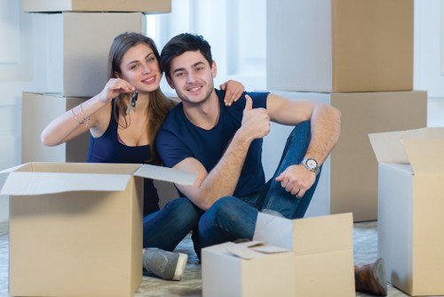 Man with a van Brompton loading furniture for a quoted move