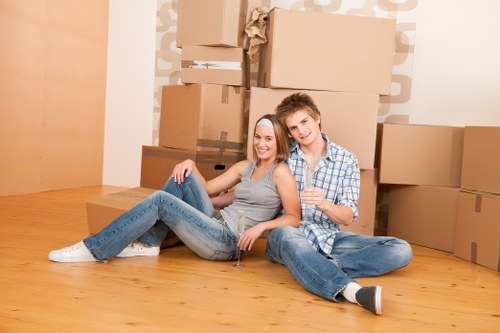 Man and van vehicle serving residential moves in Brompton