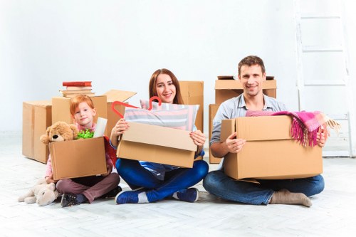 Careful handling of fragile items during packing services in Brompton