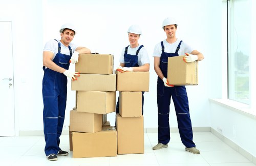 Secure and professional moving team delivering a Brompton van service