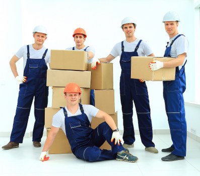 Moving van and equipment ready for Brompton household removals