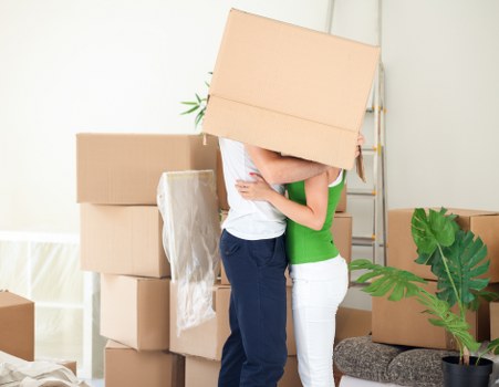 Office relocation support in Brompton with desks and equipment being moved
